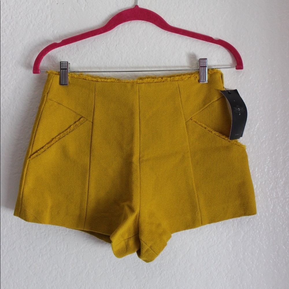 Zara Trafaluc yellow shorts